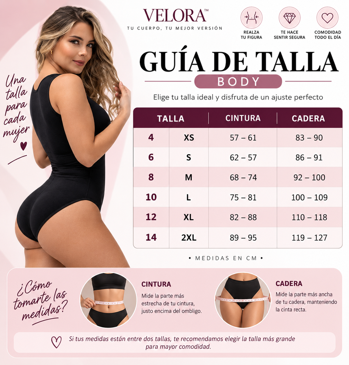 VELORA™ Body Moldeador de Compresión